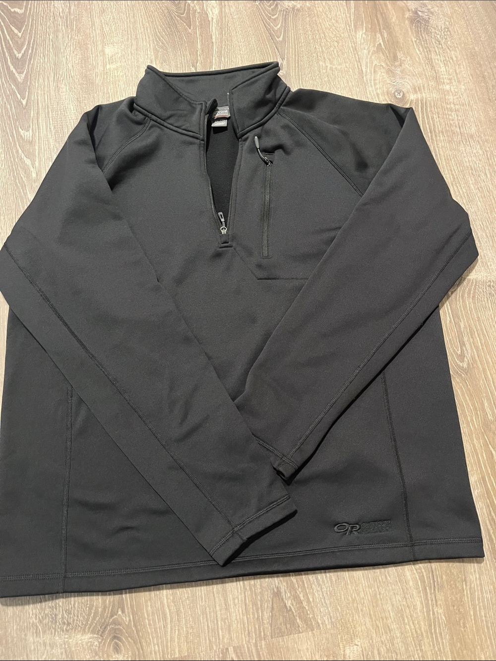 Outdoor Research Black 3/4 Zip Performance Jacket-XXL